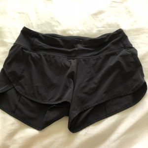 Black Lululemon shorts size 4
